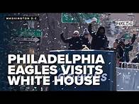 Video thumbnail for The President participates in a visit of the 2025 Super Bowl Champions - The Philadelphia Eagles