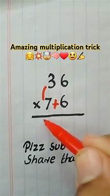 Video thumbnail for How to multiply 2 digits numbers 😍🤯🧠❤✍️ #maths #multiplication #tricks #mathstricks #mathproblems