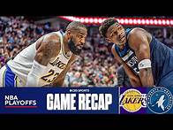 Video thumbnail for Anthony Edwards leads Timberwolves past Lakers in Game 4 thriller, take 3-1 series lead | Game Recap