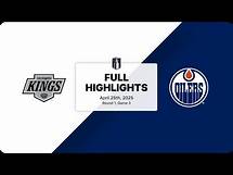 Video thumbnail for NHL Highlights | Kings vs. Oilers | April 25, 2025