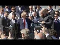 Video thumbnail for FULL REMARKS: Super Bowl Champion Eagles visit White House