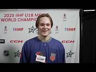 Video thumbnail for Blake Fiddler | World U18 Championship Quarterfinal Post-Game