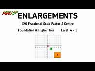 Video thumbnail for Fraction Scale Factor Enlargements GCSE Maths Revision