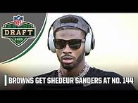Video thumbnail for 🚨 BREAKING 🚨 Cleveland Browns pick Colorado QB Shedeur Sanders with the 144th pick | NFL Draft