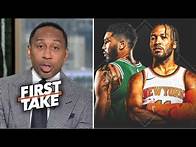 Video thumbnail for FIRST TAKE | Knicks are SERIOUS Title contenders! - Stephen A. WARNING Celtics ahead of Game 1