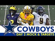 Video thumbnail for Dallas Cowboys Round 2 And 3 NFL Mock Draft & Top Day 2 Draft Targets For 2025 NFL Draft
