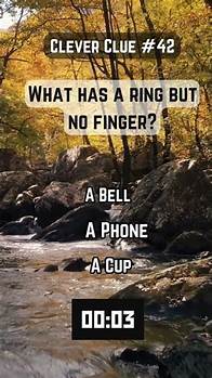 Video thumbnail for What has a ring but no finger?...🧠 #funlearning #facts #riddlejourney