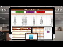 Video thumbnail for HR Remote Work Calendar in Excel