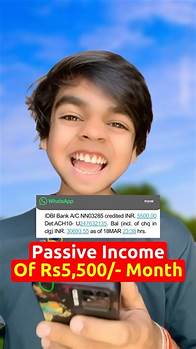 Video thumbnail for Passive Income of Rs.5500/- #finance #shorts
