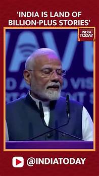 Video thumbnail for PM Modi’s WAVES 2025 Speech Shocks Mumbai: Billion Stories to Rule Global Entertainment