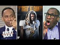 Video thumbnail for FIRST TAKE | Stephen A. & Shannon react to Shedeur Sanders got ‘Pissed’ at Giants in Draft interview