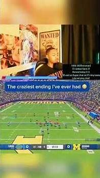 Video thumbnail for The CRAZIEST Ending You’ll Ever See in NCAA Football #cfb #shorts