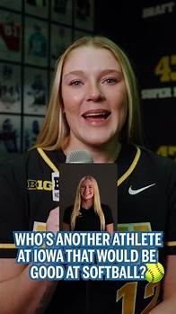 Video thumbnail for Who's An Iowa Athlete that would be Good at Softball? | Iowa Softball