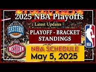 Video thumbnail for NBA STANDINGS TODAY May 5, 2025 | NBA Playoffs 2025 | NBA SCHEDULE May 6, 2025
