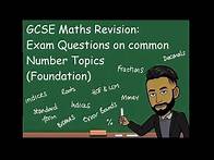 Video thumbnail for GCSE Maths Foundation Tier Revision Number Exam Questions