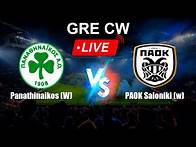 Video thumbnail for 🔴 LIVE: Panathinaikos (W) vs PAOK Saloniki (w) - Live Score Today - GRE CW