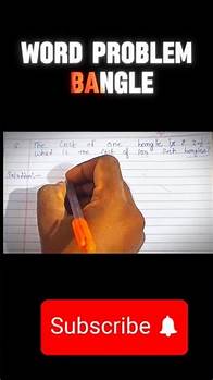 Video thumbnail for Algebraic word problem #maths #tricks