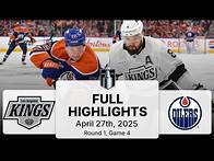 Video thumbnail for NHL Highlights | Kings vs. Oilers | Gm 4 | April 27, 2025