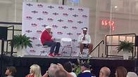 Video thumbnail for Ole Miss football coach Lane Kiffin speaks at Meet the Rebels Day