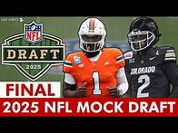 Video thumbnail for FINAL 2025 NFL Mock Draft: Round 1 Projections For All 32 NFL Teams