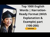 Video thumbnail for Top 1000 English Words Narration-Ready Format With Explanation كلمة في اللغة الإنجليزية 1000 اهم