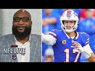 Video thumbnail for NFL LIVE | "Josh Allen is KING of the AFC East" - Swagu believes Bills will win the AFC next season