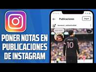 Video thumbnail for ✅ Cómo Poner NOTAS en las PUBLICACIONES de INSTAGRAM (2025) NUEVO MÉTODO!!