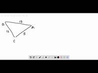 Video thumbnail for In Exercises 19-24, solve the triangle. Round decimal answers to the nearest tenth. (See Examples 6…