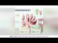 Video thumbnail for Nailpop Solid Nail Gel Glue for Press On Nails Strong Adhesive Clear Gel Tip Adhesive UV Gel Long-La