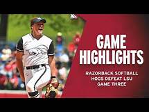 Video thumbnail for Highlights: Hogs Defeat LSU | RAZORBACK SOFTBALL