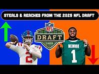 Video thumbnail for STEALS & REACHES FROM THE 2025 NFL DRAFT | Cover 2 Zone Webcast