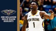 Video thumbnail for Zion Williamson 2024-25 NBA Season Highlights | New Orleans Pelicans