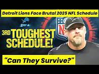 Video thumbnail for Detroit Lions Face Brutal 2025 NFL Schedule: Can They Survive the Gauntlet?