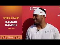 Video thumbnail for USC Safety Kamari Ramsey | Trojan Spring Camp 4.24.25