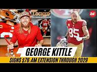 Video thumbnail for George Kittle Signs $76.4M Extension Through 2029, Highest-Paid TE