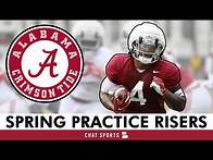 Video thumbnail for Alabama Football Spring Practice Risers Ft. Daniel Hill, QB Reese & Jeremiah Beaman