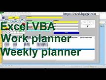 Video thumbnail for Work planner with weekly calculation of the hourly difference Excel VBA