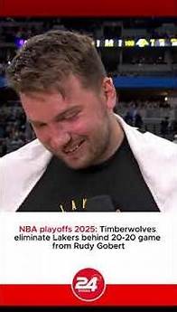 Video thumbnail for NBA playoffs 2025: Timberwolves eliminate Lakers behind 20-20 game from Rudy Gobert