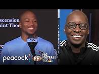 Video thumbnail for Tyler Lockett reaffirms importance of player-media dynamic | Pro Football Talk | NFL on NBC