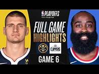 Video thumbnail for DENVER NUGGETS vs LOS ANGELES CLIPPERS | FULL GAME 6 HIGHLIGHTS | MAY 2 2025 | NBA PLAYOFFS 2025