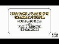 Video thumbnail for Chatham & Clarendon Grammar School 11+ (11 Plus) Exam Information and Admissions For Year 7 Entry