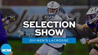 Video thumbnail for DIII men's lacrosse: 2025 selection show