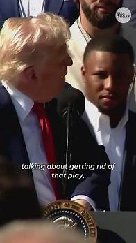 Video thumbnail for Super Bowl 59 champs Philadelphia Eagles visit White House