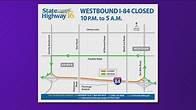 Video thumbnail for Westbound I-84 closing Wednesday night for system interchange construction