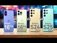 Video thumbnail for IPHONE 16 PLUS VS IPHONE 16 PRO VS SAMSUNG GALAXY S24 ULTRA VS SAMSUNG GALAXY S25 ULTA