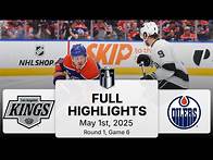 Video thumbnail for NHL Playoff Highlights | Kings vs. Oilers | Gm 6 | May 1, 2025
