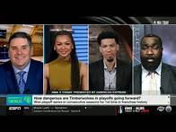 Video thumbnail for NBA TODAY | Kendrick Perkins tells Biran: No team in playoffs is scarier than the Timberwolves