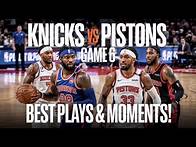 Video thumbnail for "New York Knicks vs Detroit Pistons NBA Playoffs Game 6 Highlights! Best Moments & Top Plays!"