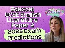 Video thumbnail for Edexcel | GCSE English Literature | Paper 2 | 2025 Exam Predictions