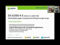 Video thumbnail for Webinar EMV: Surge der energiereiche Blitz nach IEC 61000-4-5